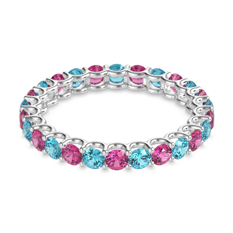 U Prong Round Eternity Anvis Band