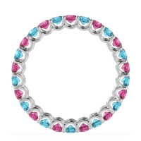 U Prong Round Eternity Anvis Band