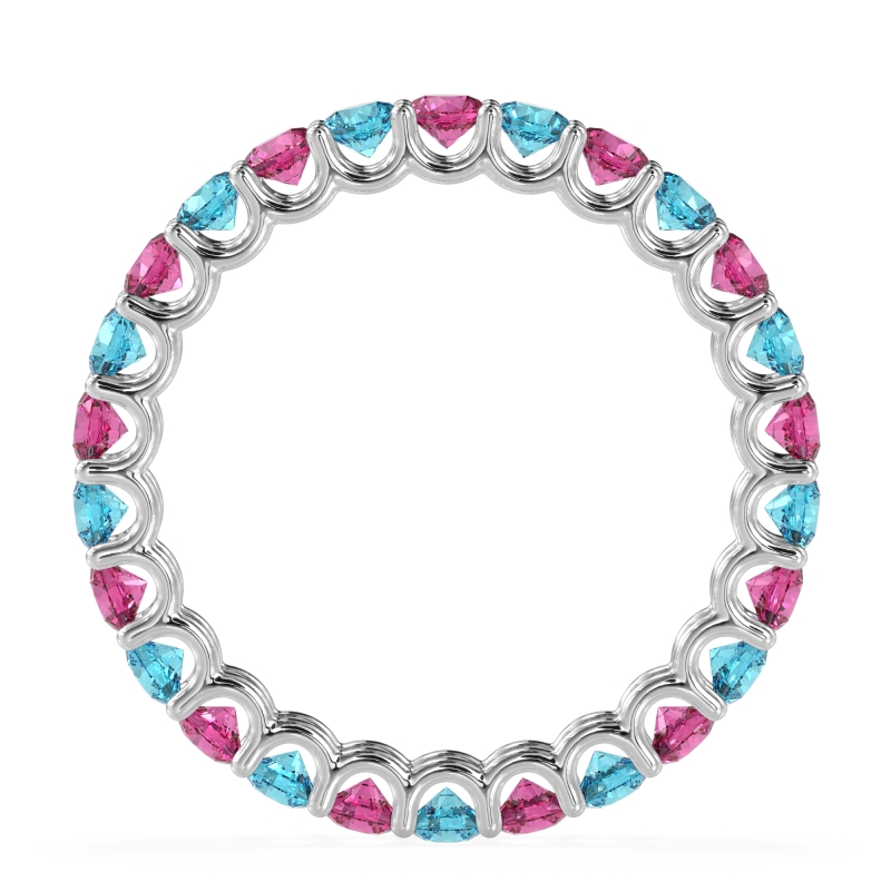 U Prong Round Eternity Anvis Band