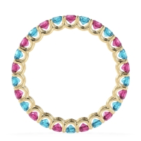 U Prong Round Eternity Anvis Band