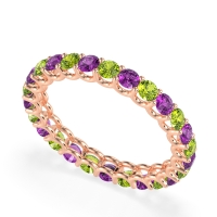 U Prong Round Eternity Anvis Band