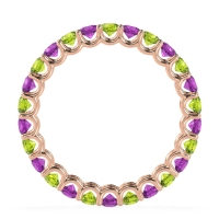 U Prong Round Eternity Anvis Band