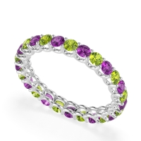 U Prong Round Eternity Anvis Band