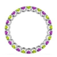 U Prong Round Eternity Anvis Band