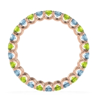 U Prong Round Eternity Anvis Band