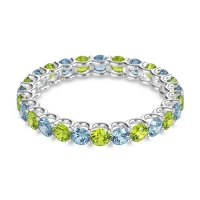 U Prong Round Eternity Anvis Band