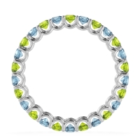 U Prong Round Eternity Anvis Band