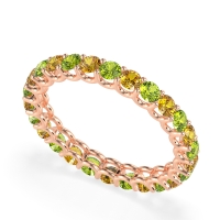 U Prong Round Eternity Anvis Band