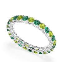 U Prong Round Eternity Anvis Band