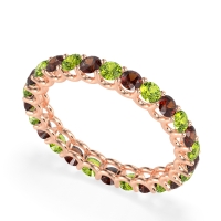 U Prong Round Eternity Anvis Band