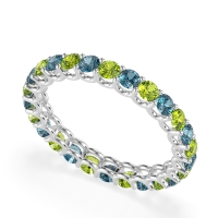 U Prong Round Eternity Anvis Band