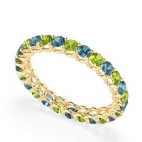 U Prong Round Eternity Anvis Band