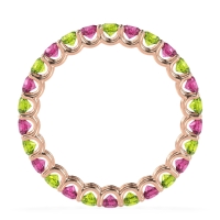U Prong Round Eternity Anvis Band