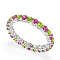 U Prong Round Eternity Anvis Band