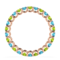 U Prong Round Eternity Anvis Band
