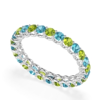 U Prong Round Eternity Anvis Band