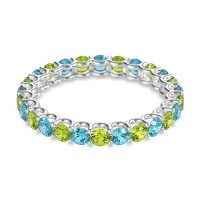 U Prong Round Eternity Anvis Band