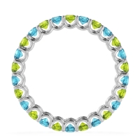 U Prong Round Eternity Anvis Band