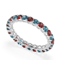 U Prong Round Eternity Anvis Band