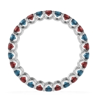 U Prong Round Eternity Anvis Band