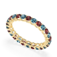 U Prong Round Eternity Anvis Band