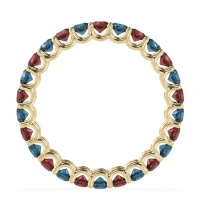 U Prong Round Eternity Anvis Band