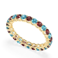 U Prong Round Eternity Anvis Band
