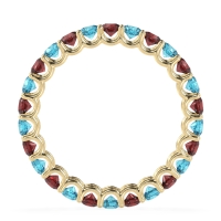 U Prong Round Eternity Anvis Band