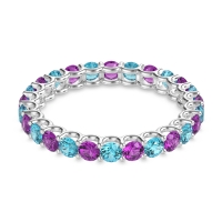 U Prong Round Eternity Anvis Band