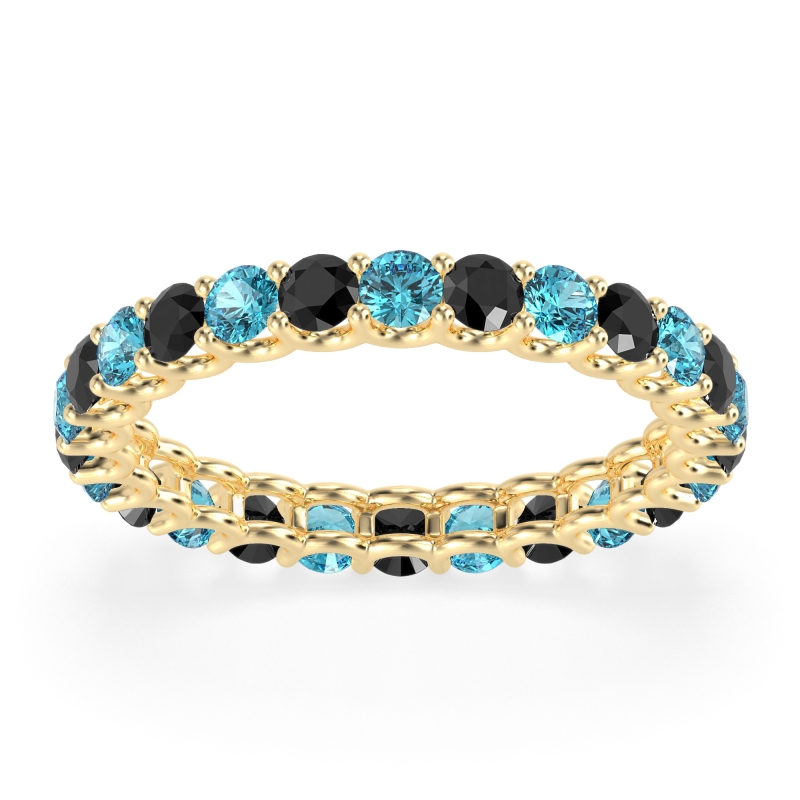 U Prong Round Eternity Anvis Band
