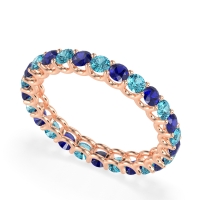 U Prong Round Eternity Anvis Band