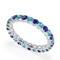 U Prong Round Eternity Anvis Band