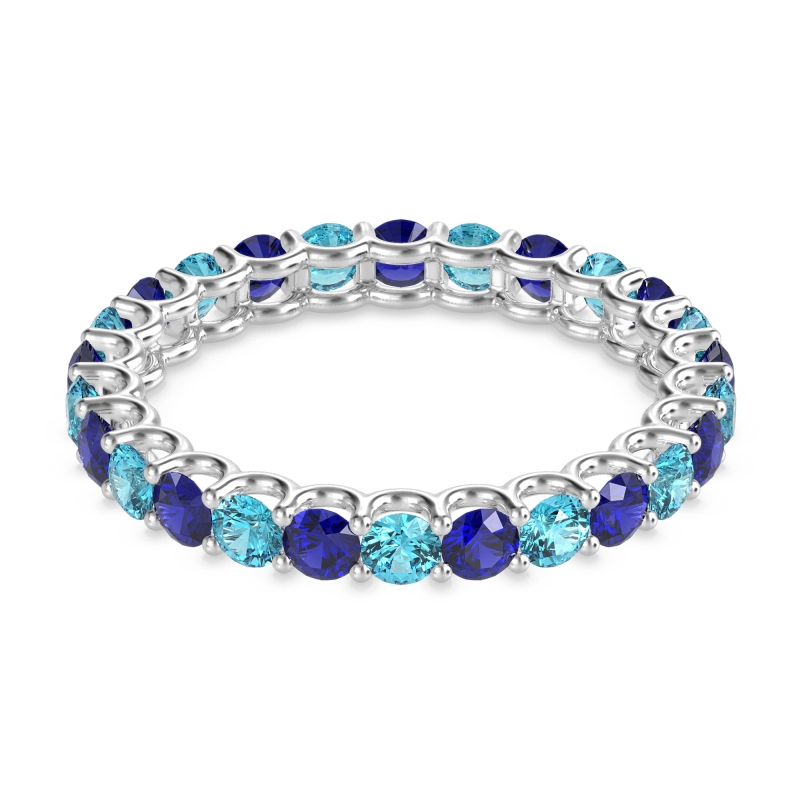 U Prong Round Eternity Anvis Band