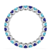 U Prong Round Eternity Anvis Band