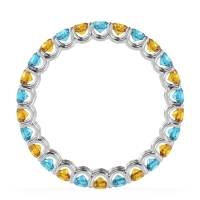 U Prong Round Eternity Anvis Band