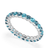 U Prong Round Eternity Anvis Band