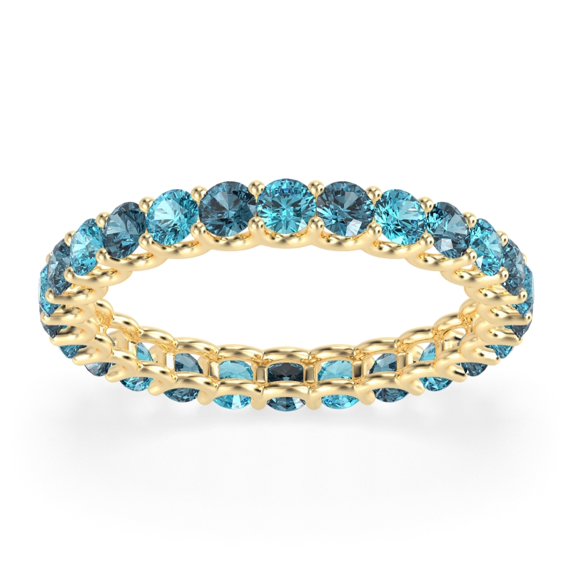 U Prong Round Eternity Anvis Band