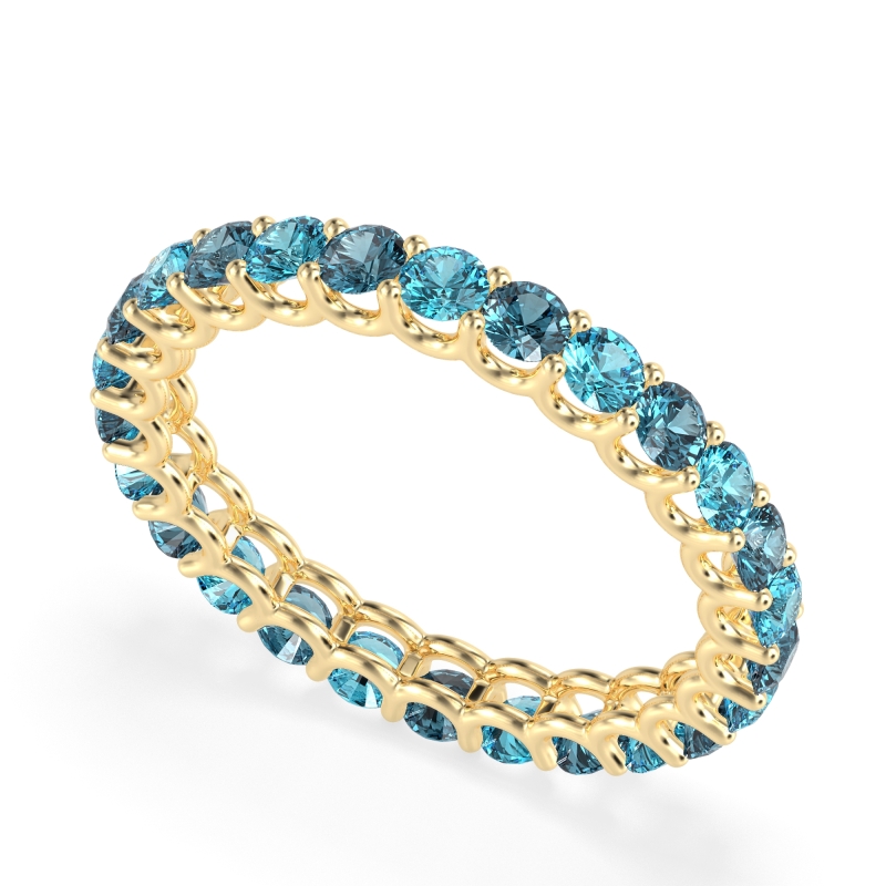 U Prong Round Eternity Anvis Band