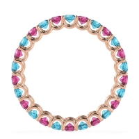 U Prong Round Eternity Anvis Band