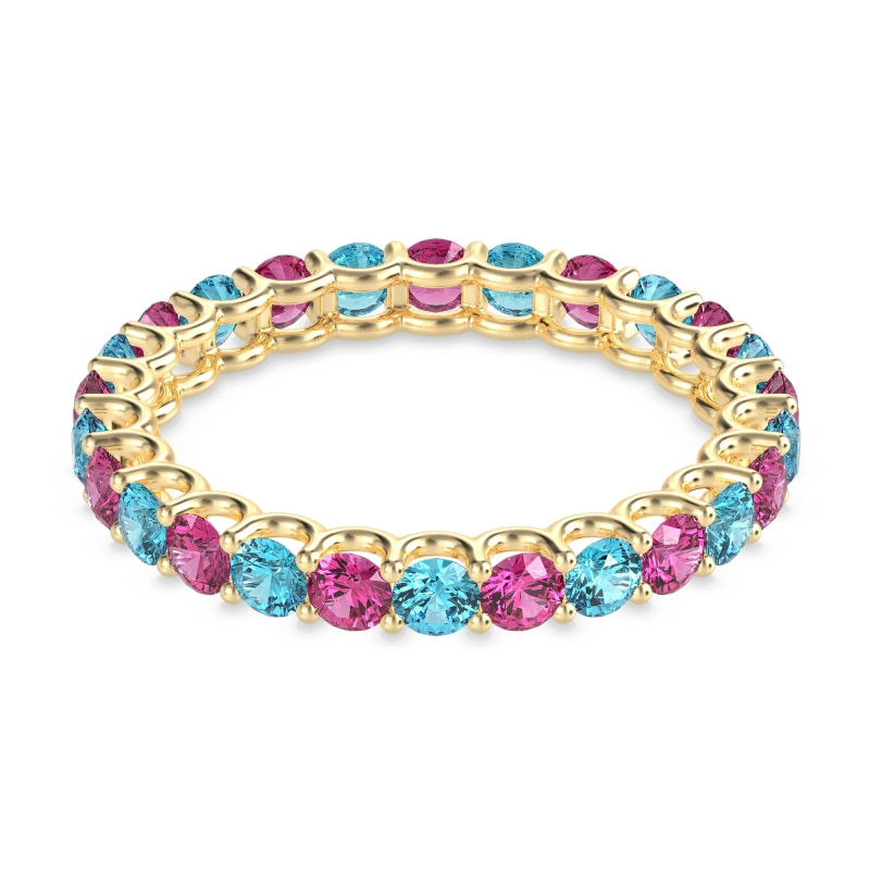 U Prong Round Eternity Anvis Band