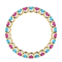 U Prong Round Eternity Anvis Band