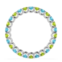 U Prong Round Eternity Anvis Band