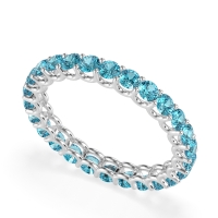 U Prong Round Eternity Anvis Band