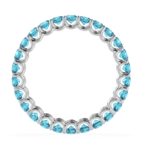 U Prong Round Eternity Anvis Band