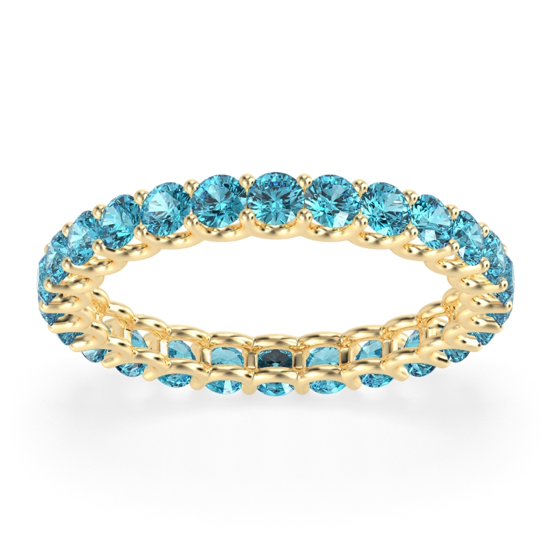 U Prong Round Eternity Anvis Band