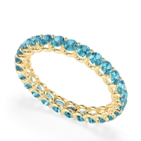U Prong Round Eternity Anvis Band