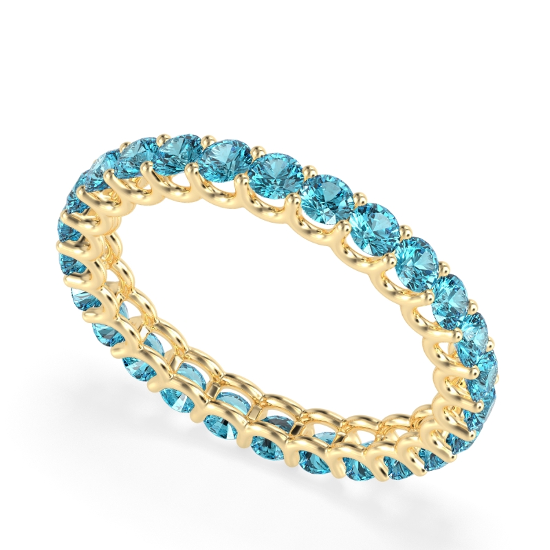 U Prong Round Eternity Anvis Band