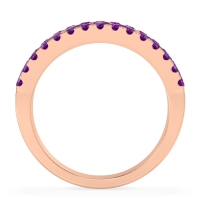 Three Row Round Half-Eternity Mahat Band