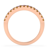 Three Row Round Half-Eternity Mahat Band