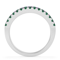 Three Row Round Half-Eternity Mahat Band